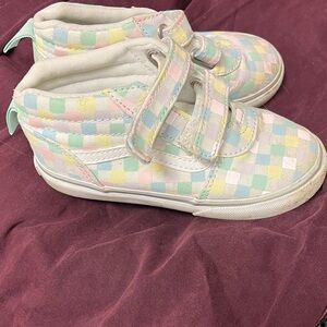 Vans Kids Multicolor Checkered High-Top Sneakers